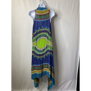 Bohemian Long Kimono Tribal African Inspired Handmade One Size Festival Hippie